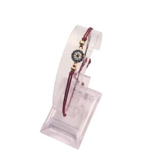 Red String Bracelet with Evil Eye and Colored Cubic Zirconia